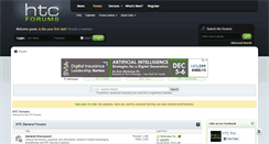 Desktop Screenshot of htcforums.com
